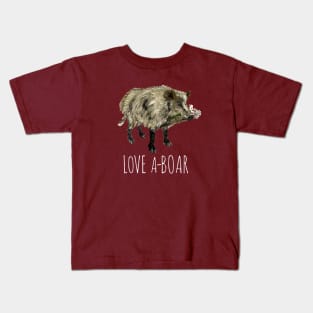 Love a boar Kids T-Shirt